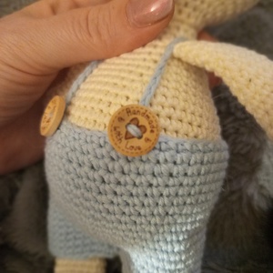 Horgolt nyuszi, 30 cm - játék & sport - plüssállat & játékfigura - nyuszi - Meska.hu