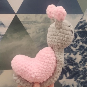 Horgolt Szív csiga - játék & sport - plüssállat & játékfigura - csiga - Meska.hu