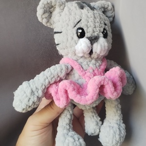 Horgolt cica, Játék & Sport, Plüssállat & Játékfigura, Cica, Horgolás, Gyertya-, mécseskészítés, MESKA