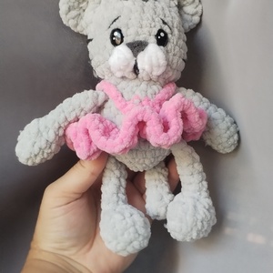 Horgolt cica - játék & sport - plüssállat & játékfigura - cica - Meska.hu