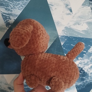 Horgolt Tacskó - játék & sport - plüssállat & játékfigura - kutya - Meska.hu