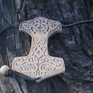 Mjölnir- Thor kalapácsa Viking médál - egyedi felirattal kérhető - ékszer - nyaklánc - medál - Meska.hu