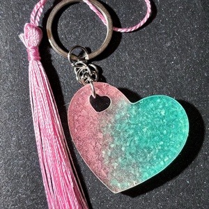 Szíves csillogó kulcstartók - táska & tok - kulcstartó & táskadísz - kulcstartó - Meska.hu