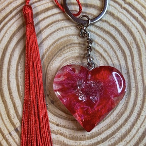 Szíves kulcstartó - Meska.hu