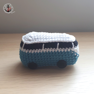 Volkswagen Kisbusz Hippibusz Horgolt Amigurumi Kulcstartó - Meska.hu