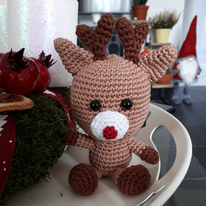 Horgolt rénszarvas amigurumi figura - Meska.hu