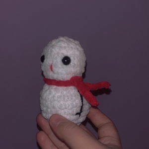 Mini hóember plüss - játék & sport - plüssállat & játékfigura - más figura - Meska.hu