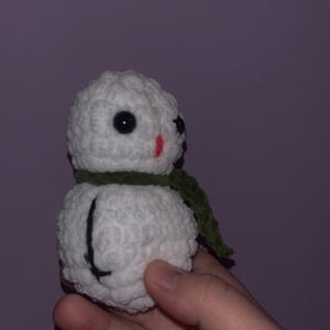 Mini hóember plüss - játék & sport - plüssállat & játékfigura - más figura - Meska.hu