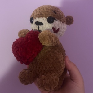 Valentin vidra plüss - játék & sport - plüssállat & játékfigura - plüss mesefigurák - Meska.hu