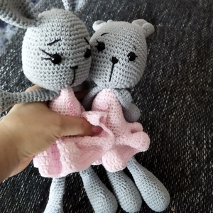 Horgolt nyuszi - játék & sport - plüssállat & játékfigura - nyuszi - Meska.hu