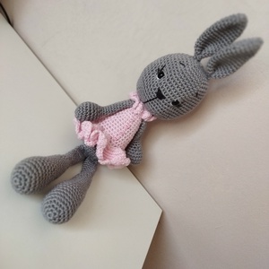 Horgolt nyuszi - játék & sport - plüssállat & játékfigura - nyuszi - Meska.hu