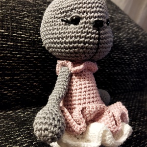 Horgolt nyuszi  - játék & sport - plüssállat & játékfigura - nyuszi - Meska.hu