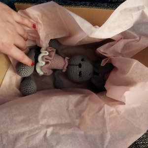 Horgolt nyuszi  - játék & sport - plüssállat & játékfigura - nyuszi - Meska.hu