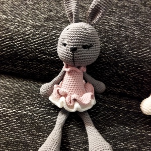 Horgolt nyuszi - játék & sport - plüssállat & játékfigura - nyuszi - Meska.hu