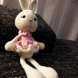 Horgolt nyuszi - játék & sport - plüssállat & játékfigura - nyuszi - Meska.hu