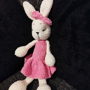 Nagy méretű horgolt plüss nyuszi  - játék & sport - plüssállat & játékfigura - nyuszi - Meska.hu