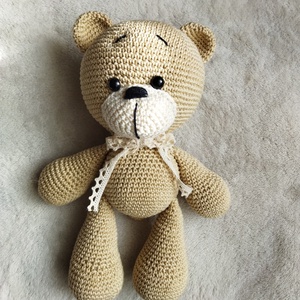 Horgolt maci - játék & sport - plüssállat & játékfigura - maci - Meska.hu