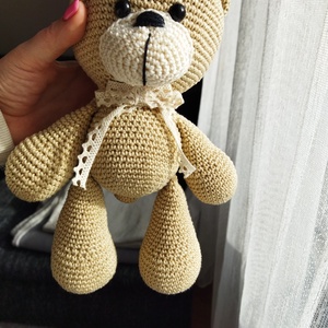 Horgolt maci - játék & sport - plüssállat & játékfigura - maci - Meska.hu