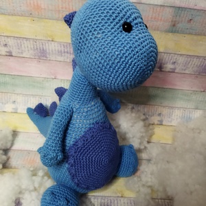 Horgolt dínó - játék & sport - plüssállat & játékfigura - plüss dínók - Meska.hu