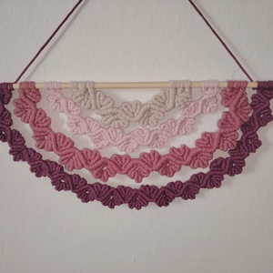 Makrame falidísz  - otthon & életmód - babaszoba, gyerekszoba - babaszoba dekoráció - Meska.hu