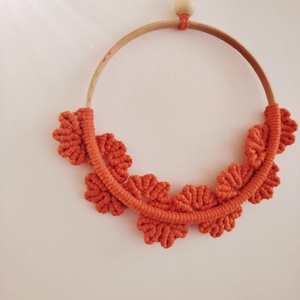 Őszi ajtódísz , Otthon & Életmód, Dekoráció, Ajtó- és ablak dekoráció, Ajtódísz & Kopogtató, Csomózás, MESKA