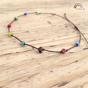 Ásvány bokalánc - ékszer - lábdísz és testékszer - bokalánc - Meska.hu