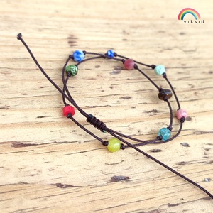 Ásvány bokalánc - ékszer - lábdísz és testékszer - bokalánc - Meska.hu