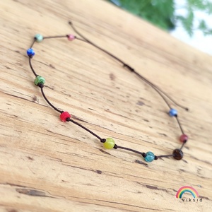 Ásvány bokalánc - ékszer - lábdísz és testékszer - bokalánc - Meska.hu