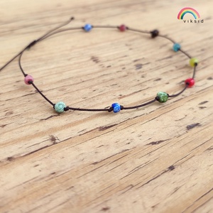 Ásvány bokalánc - ékszer - lábdísz és testékszer - bokalánc - Meska.hu