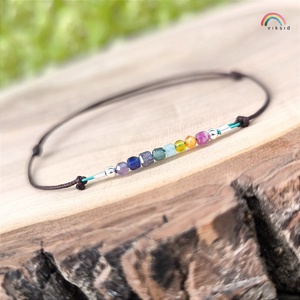 Szivárvány pálcika karkötő - ékszer - karkötő - charm karkötő - Meska.hu