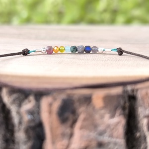 Szivárvány pálcika karkötő - ékszer - karkötő - charm karkötő - Meska.hu