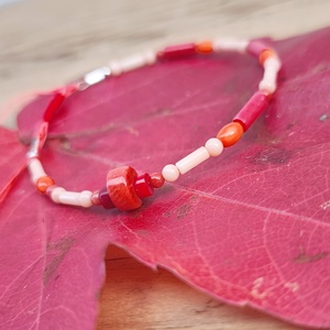 Korall karkötő, Ékszer, Karkötő, Ásványkarkötő, Ékszerkészítés, MESKA