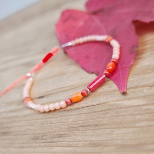 Korall karkötő, Ékszer, Karkötő, Ásványkarkötő, Ékszerkészítés, MESKA