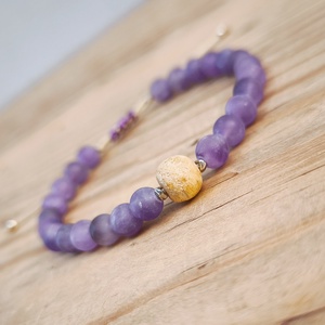 Ametiszt karkötő, Ékszer, Karkötő, Ásványkarkötő, Ékszerkészítés, MESKA
