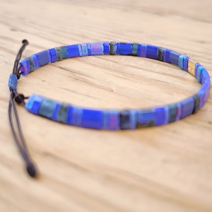 Selymes üveggyöngy karkötő - indigó - ékszer - karkötő - gyöngyös karkötő - Meska.hu Selymes üveggyöngy karkötő - indigó - ékszer - karkötő - gyöngyös karkötő - Meska.hu