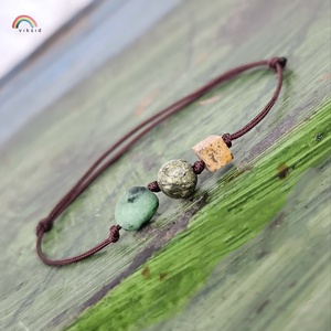 Ásvány egyszál karkötő - ékszer - karkötő - karkötő medállal - Meska.hu