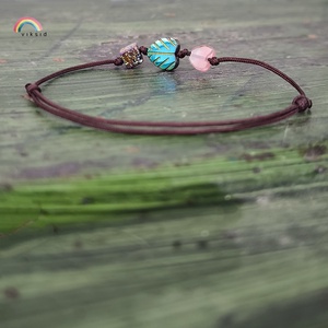 Levélke egyszál karkötő - ékszer - karkötő - karkötő medállal - Meska.hu