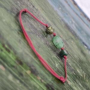 Ásvány egyszál karkötő - ékszer - karkötő - karkötő medállal - Meska.hu