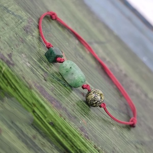 Ásvány egyszál karkötő - ékszer - karkötő - karkötő medállal - Meska.hu