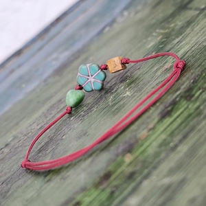 Virágos egyszál karkötő - ékszer - karkötő - karkötő medállal - Meska.hu