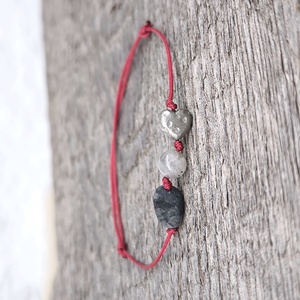 Szívecském egyszál karkötő - ékszer - karkötő - karkötő medállal - Meska.hu