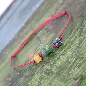 Ásvány egyszál karkötő - ékszer - karkötő - karkötő medállal - Meska.hu