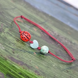 Katica egyszál karkötő, Ékszer, Karkötő, Karkötő medállal, Ékszerkészítés, Gyöngyfűzés, gyöngyhímzés, MESKA