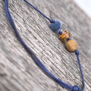 Ásvány egyszál karkötő - ékszer - karkötő - karkötő medállal - Meska.hu