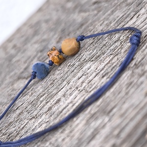 Ásvány egyszál karkötő - ékszer - karkötő - karkötő medállal - Meska.hu