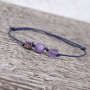 Ásvány egyszál karkötő - ékszer - karkötő - karkötő medállal - Meska.hu