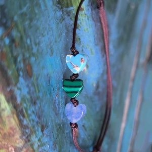 Szívecskés egyszál karkötő - ékszer - karkötő - karkötő medállal - Meska.hu