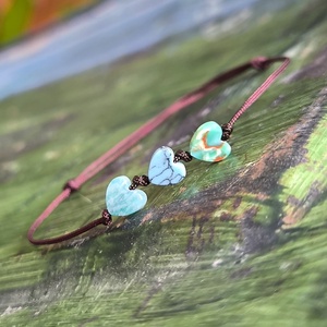 Szívecskés egyszál karkötő - ékszer - karkötő - karkötő medállal - Meska.hu