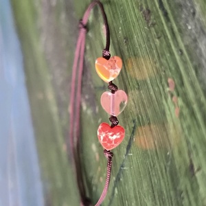 Szívecskés egyszál karkötő - ékszer - karkötő - karkötő medállal - Meska.hu