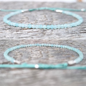 Amazonit karkötő - ékszer - karkötő - charm karkötő - Meska.hu